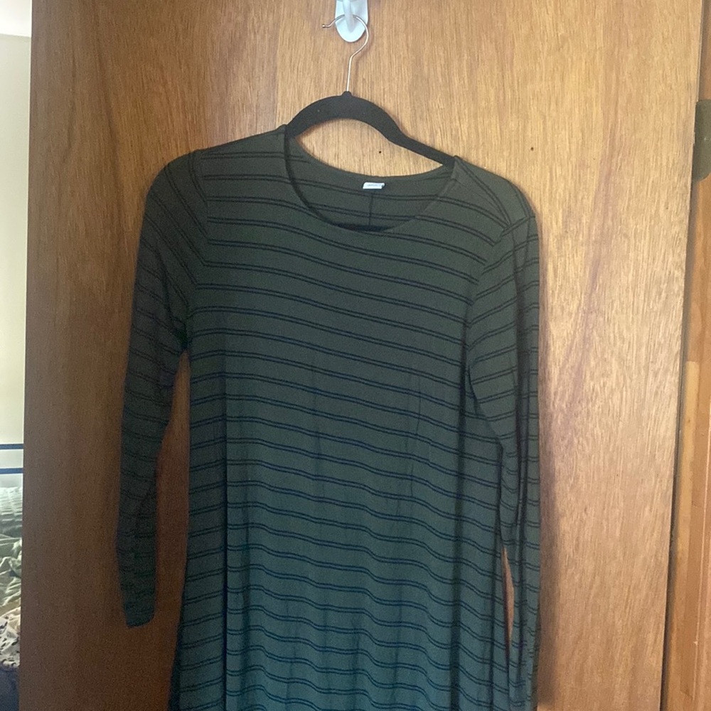 Green Striped Dress